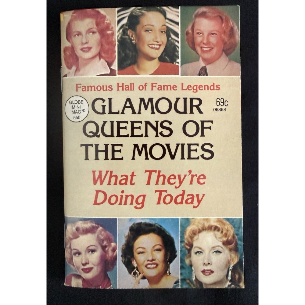 Glamour Queens Of The Movies Vintage Globe Mini Mag 1983 EX Condition Orig owner